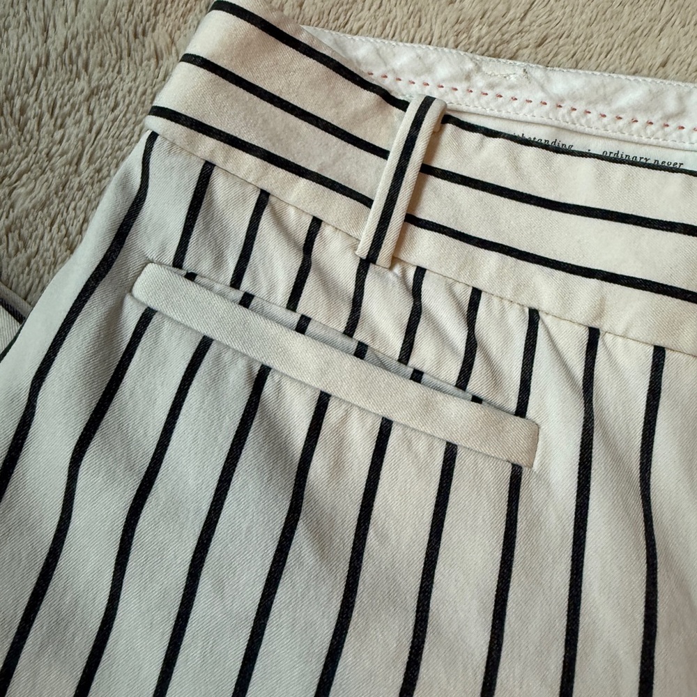 Anthropologie The Essential Striped Slim Trousers - Picture 6 of 7